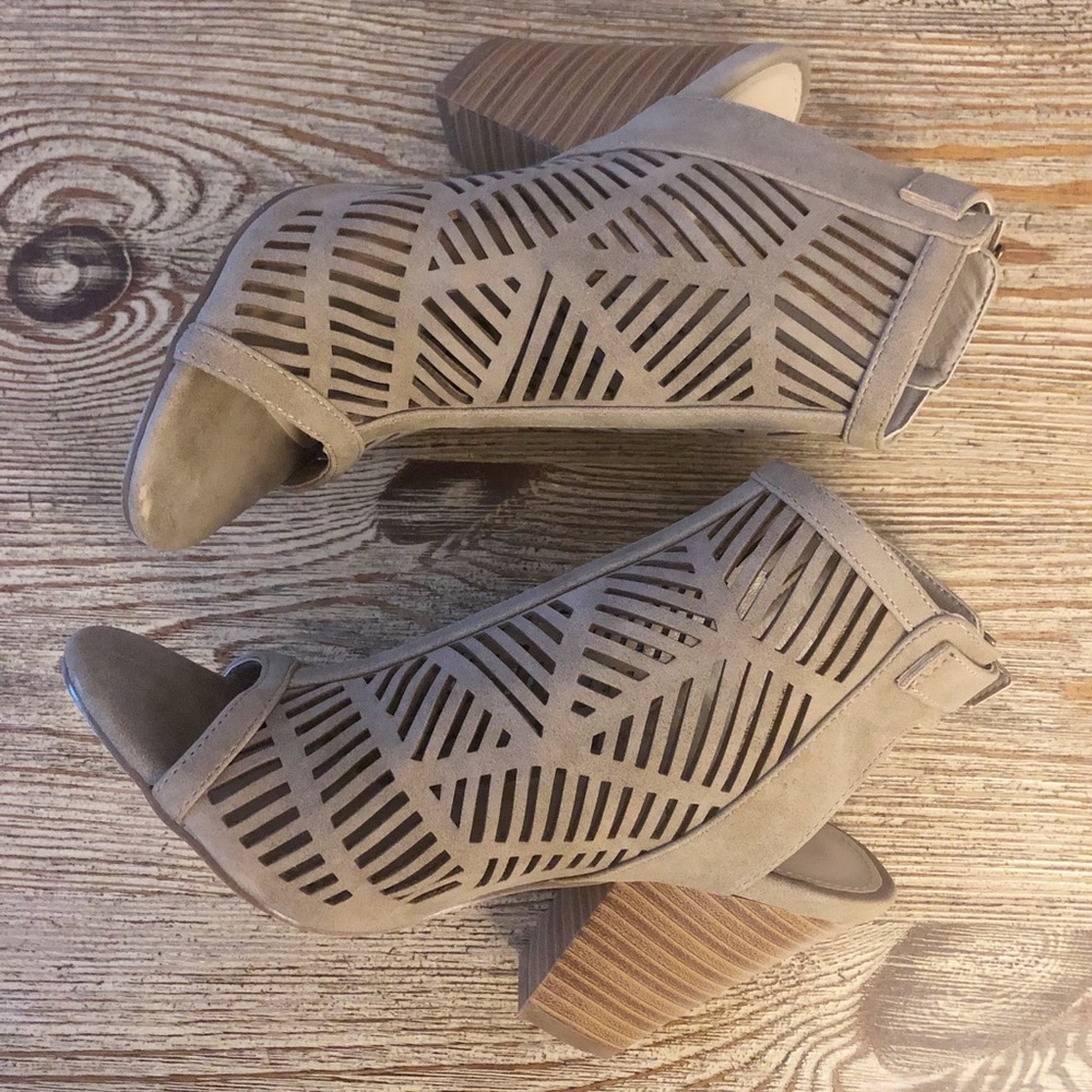 JustFab Taupe Heels